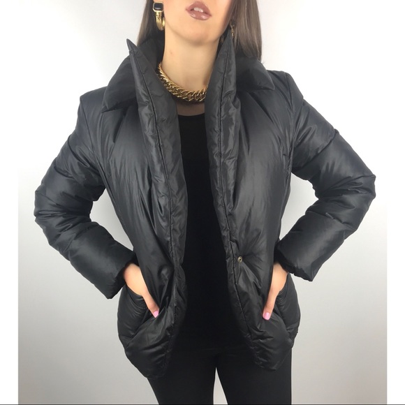 ❌SOLD❌ HACHE runway Italy black abstract puffer jacket - Picture 5 of 8